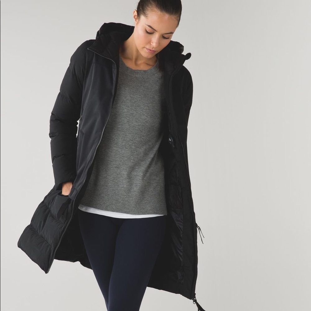 Lululemon Athletica Black Puffer Jacket